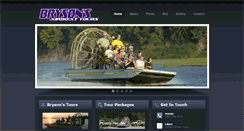 Desktop Screenshot of brysonsairboattours.com